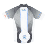 Cycling Mens Jersey White 1/2 Zip S
