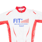 Cycling Mens Jersey White 1/2 Zip L