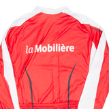 Cycling Mens Jersey Red Long Sleeve 1/2 Zip L