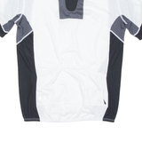 Cycling Mens Jersey White 1/2 Zip L