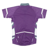 Cycling Mens Jersey Purple 1/2 Zip S