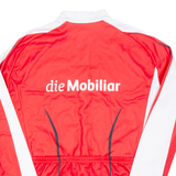 Cycling Mens Jersey Red Long Sleeve 1/2 Zip 2XL