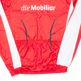Cycling Mens Jersey Red Long Sleeve 1/2 Zip 2XL