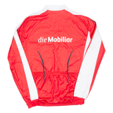 Cycling Mens Jersey Red Long Sleeve 1/2 Zip 2XL
