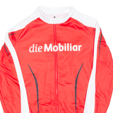 Cycling Mens Jersey Red Long Sleeve 1/2 Zip L