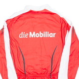 Cycling Mens Jersey Red Long Sleeve 1/2 Zip L