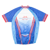 Cycling Mens Jersey Blue 1/2 Zip XL