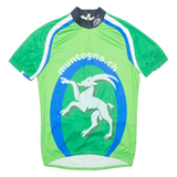 Cycling Mens Jersey Green 1/2 Zip M