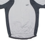 Cycling Mens Jersey Grey 1/2 Zip S