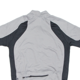 Cycling Mens Jersey Grey 1/2 Zip S