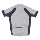 Cycling Mens Jersey Grey 1/2 Zip S