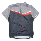 Cycling Mens Jersey Grey 1/4 Zip L