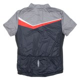 Cycling Mens Jersey Grey 1/4 Zip L