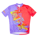 Cycling Mens Jersey Red 1/4 Zip M