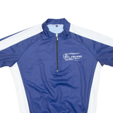 Cycling Mens Jersey Blue 1/2 Zip XL