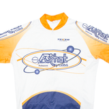 Cycling Mens Jersey White 1/2 Zip XL