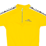 Cycling Mens Jersey Yellow 1/4 Zip S