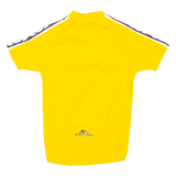 Cycling Mens Jersey Yellow 1/4 Zip S