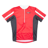 Cycling Mens Jersey Red 1/2 Zip L