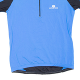 Cycling Mens Jersey Blue 1/2 Zip L