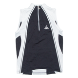 Cycling Mens Jersey Black Sleeveless 1/2 Zip XS