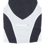 Cycling Mens Jersey Black Sleeveless 1/2 Zip XS