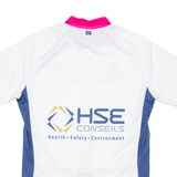 Cycling Mens Jersey White 1/2 Zip XL