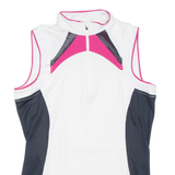 Cycling Womens Jersey Pink Sleeveless 1/2 Zip L