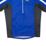 Cycling Mens Jersey Blue 1/2 Zip L