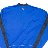 Cycling Mens Jersey Blue Long Sleeve 1/2 Zip L