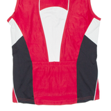 Cycling Mens Jersey Red Sleeveless 1/2 Zip XS