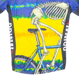 Cycling Mens Jersey Yellow 1/2 Zip S