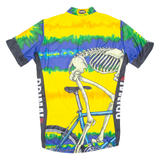 Cycling Mens Jersey Yellow 1/2 Zip S