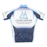 Cycling Mens Jersey Blue 1/2 Zip M