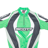 Cycling Mens Jersey Green 1/2 Zip XL