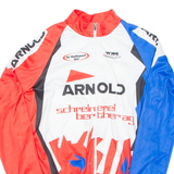 Cycling Mens Jersey Blue Long Sleeve 1/2 Zip S