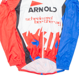 Cycling Mens Jersey Blue Long Sleeve 1/2 Zip S