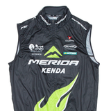 Cycling Mens Jersey Green Sleeveless 1/2 Zip M