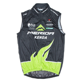 Cycling Mens Jersey Green Sleeveless 1/2 Zip M