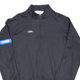 Cycling Mens Jersey Black Long Sleeve 1/2 Zip XL