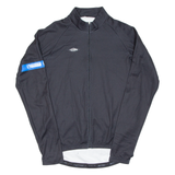 Cycling Mens Jersey Black Long Sleeve 1/2 Zip XL