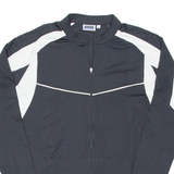 Cycling Mens Jersey Black Long Sleeve 1/2 Zip 2XL