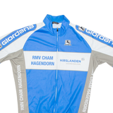 Cycling Mens Jersey Blue 1/2 Zip M