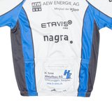 Cycling Mens Jersey Blue 1/2 Zip M