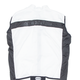 Cycling Mens Jersey White Sleeveless 1/2 Zip L