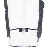 Cycling Mens Jersey White Sleeveless 1/2 Zip L