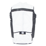 Cycling Mens Jersey White Sleeveless 1/2 Zip L