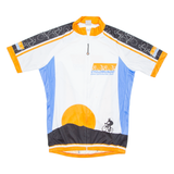 Cycling Mens Jersey Orange 1/2 Zip L