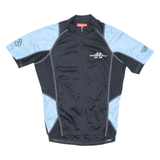 Cycling Mens Jersey Blue 1/2 Zip S