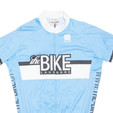 Cycling Mens Jersey Blue 1/2 Zip M